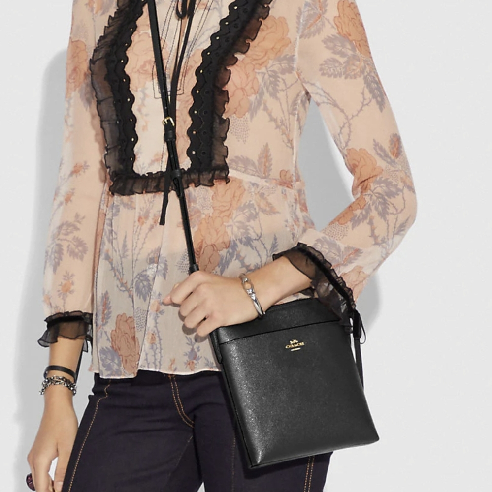 New Coach Kitt Messenger Crossbody Bag black